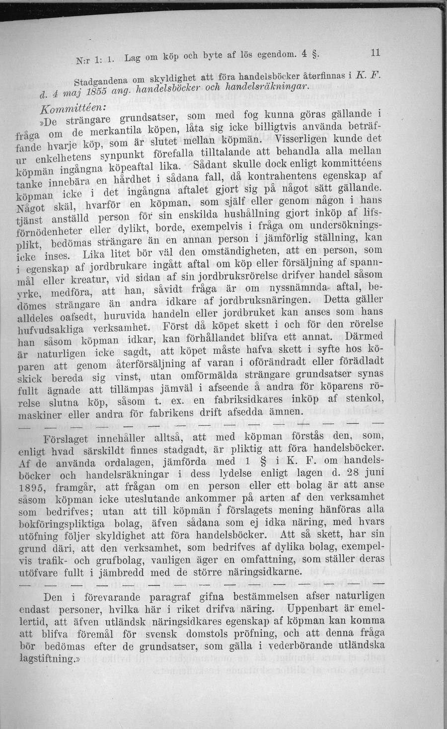 Sidbild, NJA II 1906 nr 1 s. 11