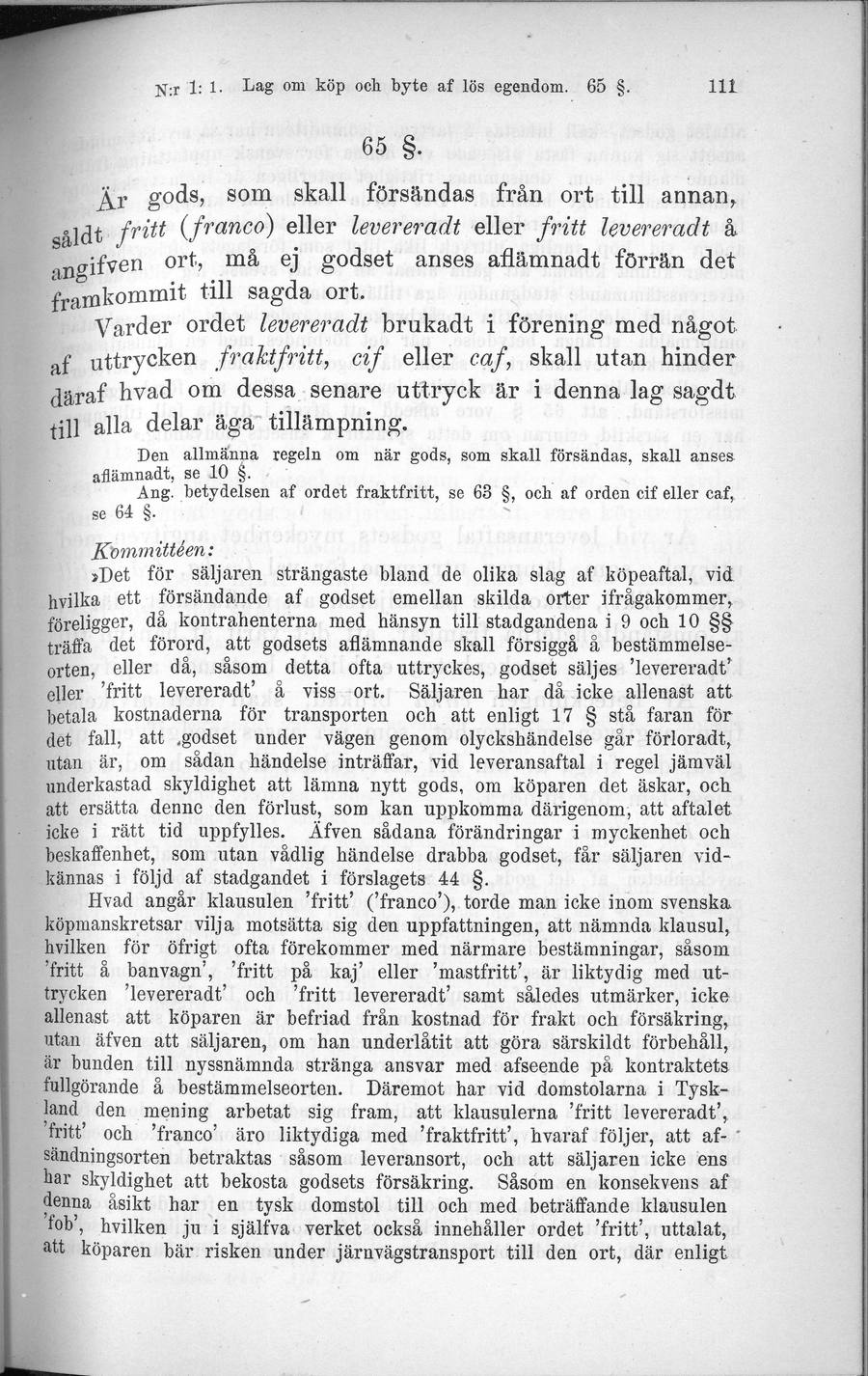 Sidbild, NJA II 1906 nr 1 s. 111