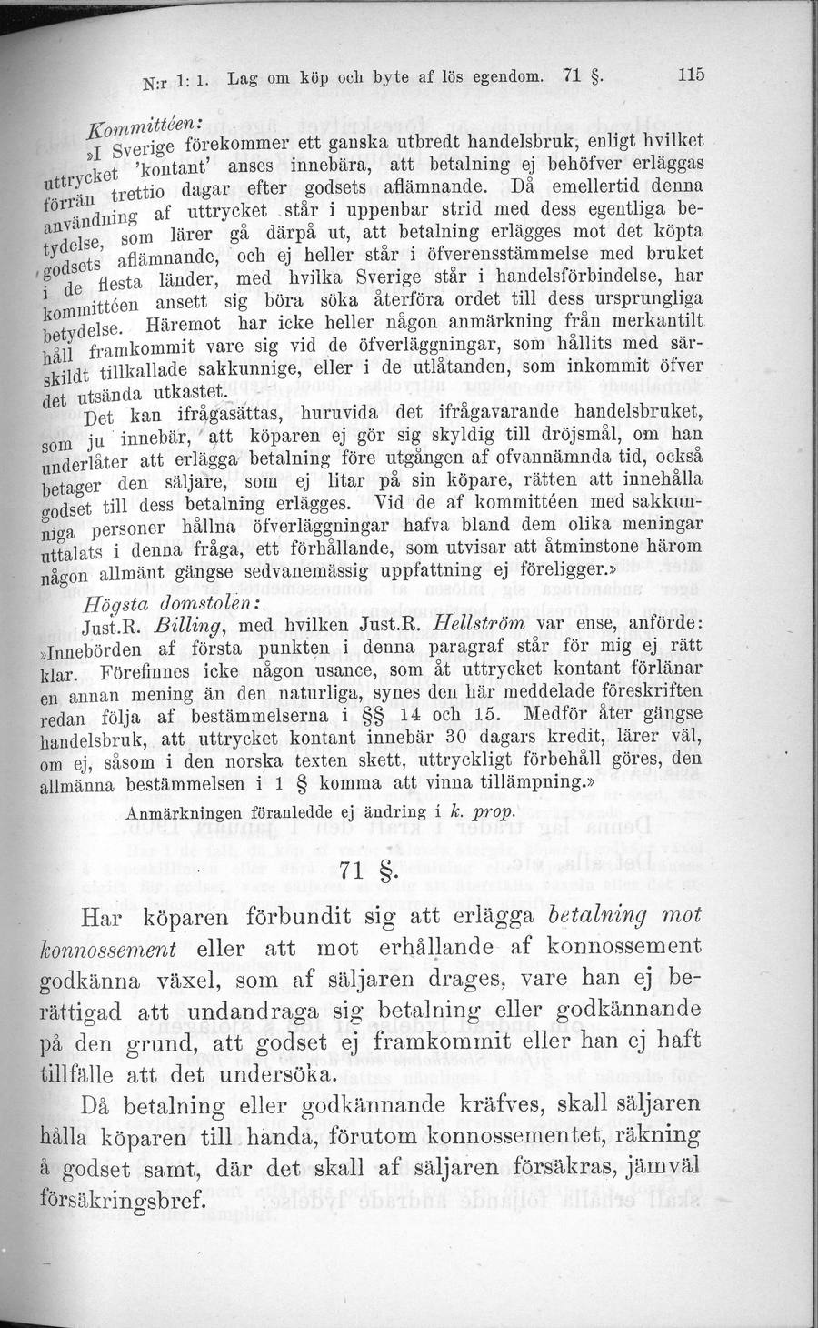 Sidbild, NJA II 1906 nr 1 s. 115