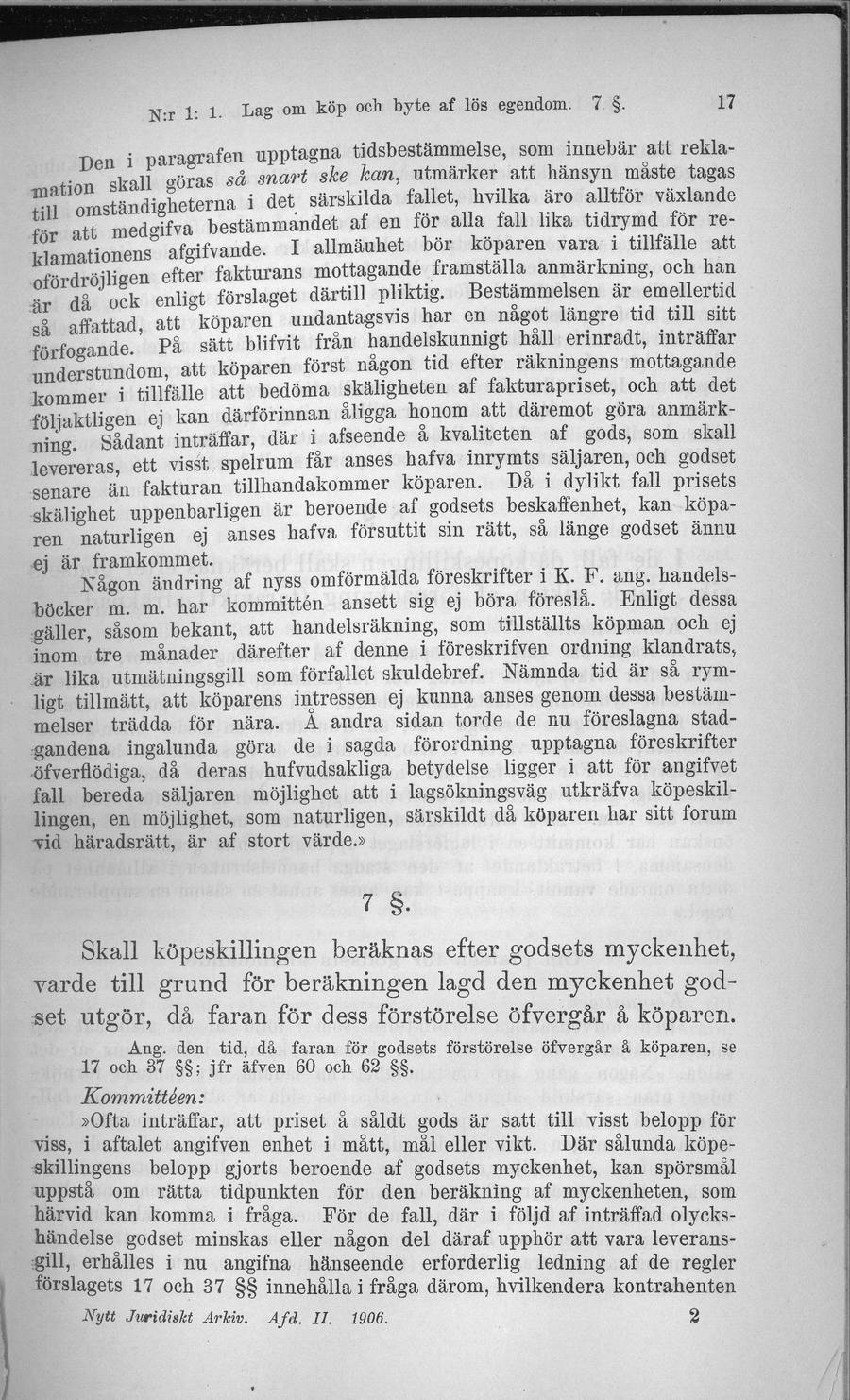 Sidbild, NJA II 1906 nr 1 s. 17