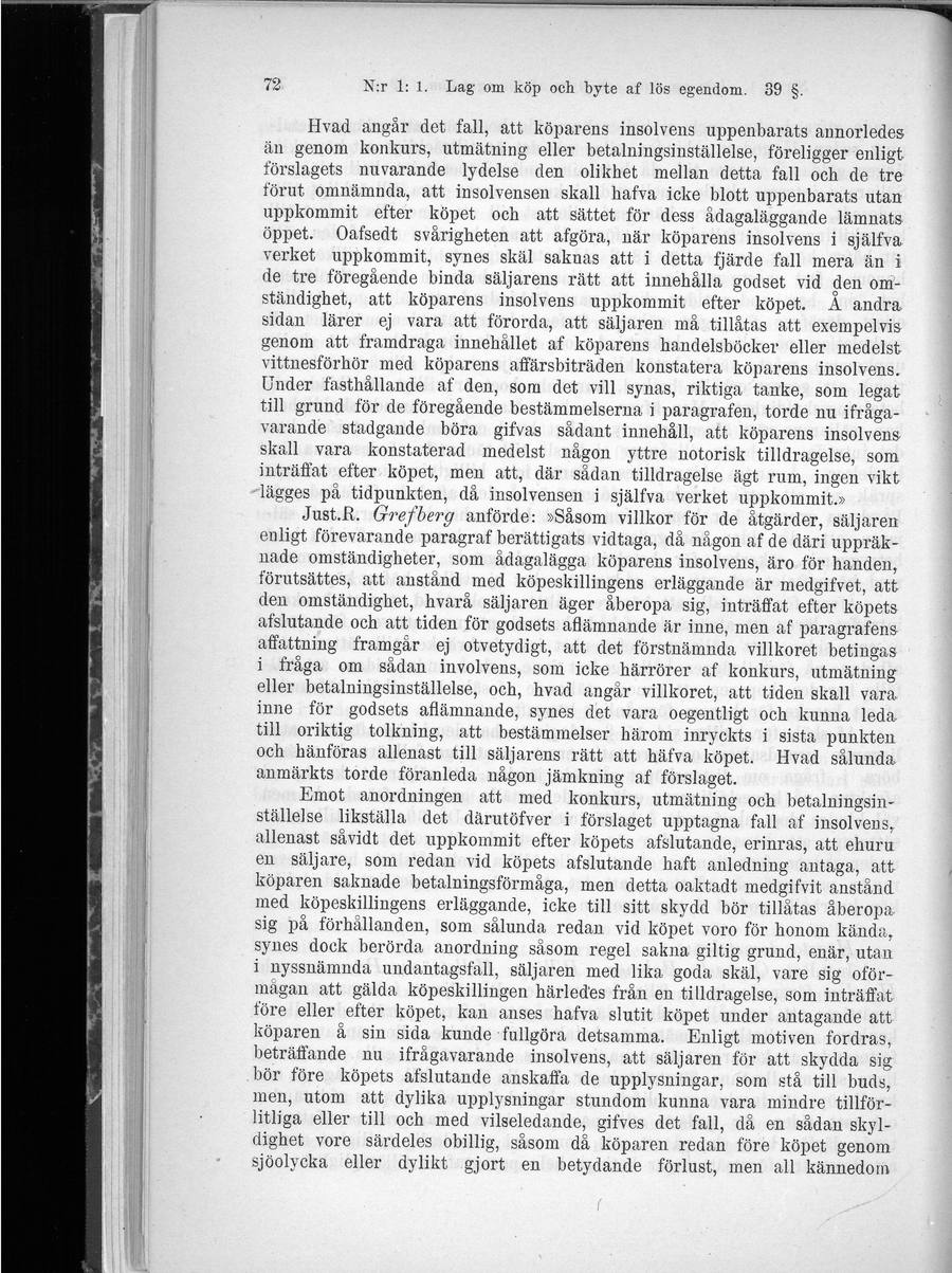 Sidbild, NJA II 1906 nr 1 s. 72