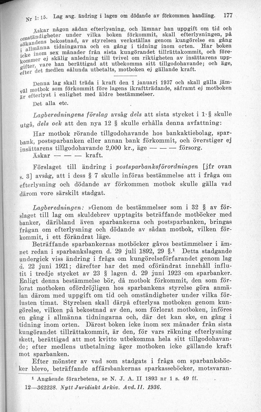 Sidbild, NJA II 1936 s. 177